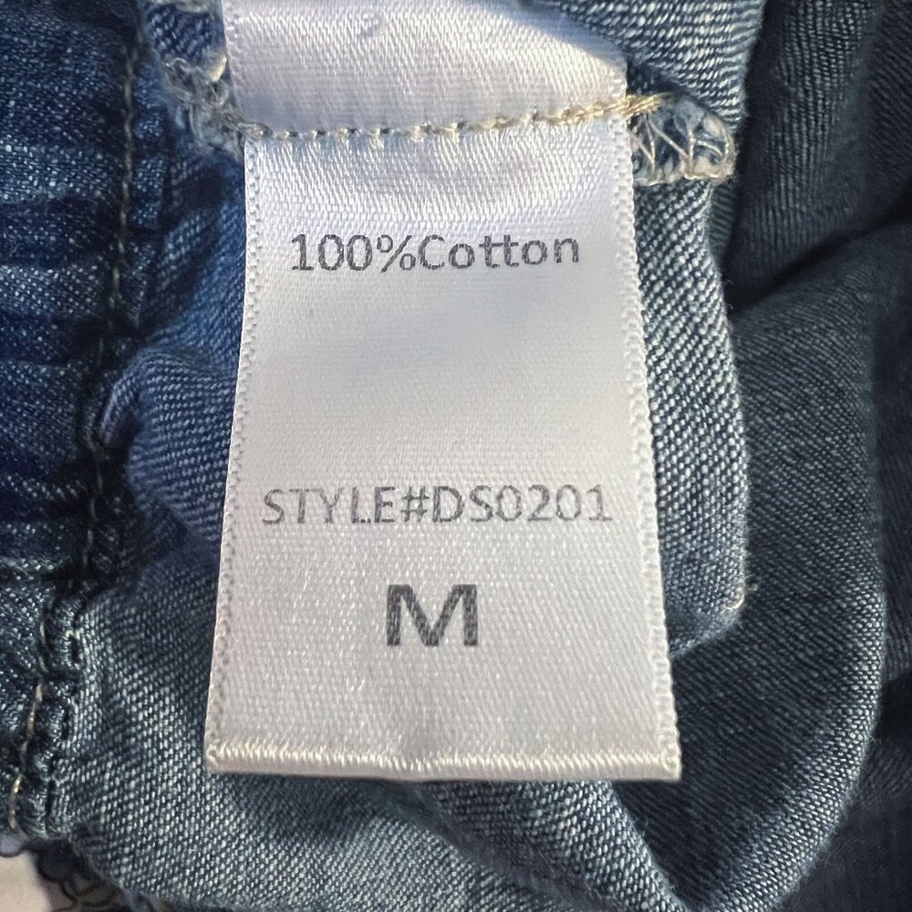 Denim Cargo Cropped Pants Medium - Picture 14 of 15
